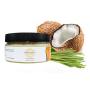 Sugar Dynamite Body Scrub with All Natural Vegan Sugar, Raw Shea Butter and Organic Coconut Oil to Exfoliate, Hydrate and Moisturize Dry Skin - Coconut Lemongrass 12 oz. Jar
