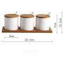 Small spice jars,Spice storage containers Spice jar set Ceramic spice jar Storage containers Ceramic spice jars with lid and spoon-A