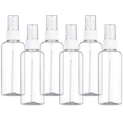 ALLINONE Fine Mist Spray Bottle, Clear Travel Spray Bottles for Perfumes, Cleaning Products, Essential Oils, Aromatherapy, Misting Plants, and Vinegar Mixtures Containers