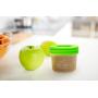 Nellam Baby Food Storage Containers - Leakproof, Airtight, Glass Jars for Freezing & Homemade Babyfood Prep - Reusable, BPA Free, 6 x 4oz Set, that is Microwave & Freezer Safe