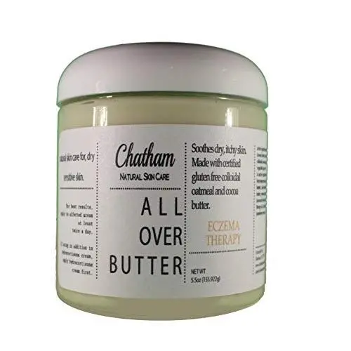 Crème All Over Butter pour Éczéma pour Peaux Sèches, Irritées, Visage, Pieds et Mains. Reconnue par les Familles et Sans Stéroïdes. Hydrate et Adoucit la Peau. 7oz Crème All Over Butter pour Éczéma pour Peaux Sèches, Irritées, Visage, Pieds et Mains. Reconnue par les Familles et Sans Stéroïdes. Hydrate et Adoucit la Peau. 7oz