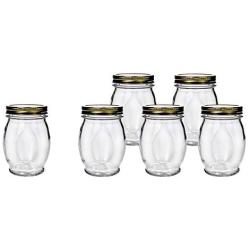 Amici  Orto Canning Jars with Lids, 27.5 oz - Set of 6