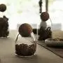 Creative Kitchen Tea Storage Bottles Glass Candy Jars With Cork Lid Spices Sugar Coffee Container Receive Organizer Cans,500Mlball