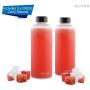 Kanrel Glass Juice Bottles 32oz with Caps | Best Bottle for Fresh Orange and Apple Juice | Reusable Refillable Airtight Empty Clear Portable Storage Container Jars Juicing