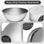 Charlies CKW Premier Stainless Steel Mixing Bowls Set of 6 including 3/4, 1.5, 3, 4, 5, and 8 qt Polished Mirror Finish Nesting Bowls Convenient Cookware for Grilling, Cooking, Baking, Gifts, and more