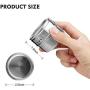 Moligh doll 6pcs / set Clear Lid Magnetic Spice Jar Stainless Steel Spice Sauce Storage Container Pots Kitchen Condiment Holder Houseware