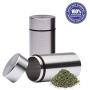 Galapagoz Smell Proof Container Stash Airtight Storage Jar Herb Aluminum Storage Sealed USA 2 Pcs