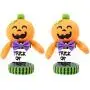 UPKOCH 2pcs Halloween Candy Jars Pumpkin Candy Holders Trick or Treat Box Biscuit Cookie Storage Cases Decorative Bottles for Halloween