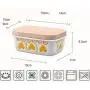 Kitchen Food Storage Jar Airtight Food Storage Butter Box Container Enamel Household Refrigerator Crisper Cheese Container Wooden Cover Heart Pattern(Send Plastic Cover) Kitchen Food Storage Jar Airtight Food Storage Butter Box Container Enamel Household Refrigerator Crisper Cheese Container Wooden Cover Heart Pattern(Send Plastic Cover)