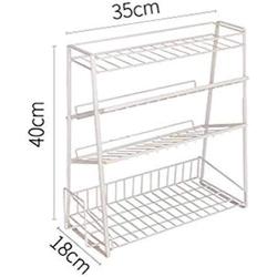 GBX Kitchen Cabinet Shelf Organiser,Shelf Racks Home Iron Rack Multi Layer Spice Jar Storage Rack Household Beverage Storage Rack