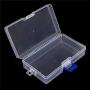 Durable Clear Transparent With Lid Mini Plastic Collection Jewelry Necklace Storage Container Case Box Holder Craft Organizer,as picture