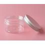 250ml / 8Oz Jars PET Plastic Empty Cosmetic Containers Jars Cases with Silver Aluminum Lid Cream Lotion Box Ointments Bottle Food Bottle Makeup Pot Jar 6 Pack (8Oz/250ml)