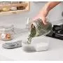 YXTHON Multi-Function Kitchen Refrigerator Plastic Lunch Storage Jar Household Fruit Box Double-Grid Covered Kitchen Food Multi-Grain Sealed Cans 6Pcs YXTHON Multi-Function Kitchen Refrigerator Plastic Lunch Storage Jar Household Fruit Box Double-Grid Covered Kitchen Food Multi-Grain Sealed Cans 6Pcs