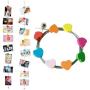 JUSTDOLIFE Hanging Photo Display Creative Magnetic Metal String Hanging Picture Display