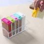 DUDDP Storage Spice lar set Spice Jar Seasoning Box 6Pcs/Set Kitchen Spice Storage Bottle Jars Transparent Salt Pepper Cumin Powder Box Tool