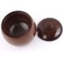 EOPER Natural Wood Spice Jar Salt Box Spoon Condiment Container Seasoning Tableware Kitchen Cruet