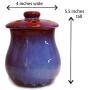 Cottage Creek Ceramic Garlic Keeper Garlic Storage Garlic Jar Vented Garlic Container [Red]