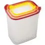 Joseph Joseph 81020 Nest Storage Tall Kunststoff Lebensmittelbehälter Set mit Deckeln, Luftdicht, Mikrowellengeeignet, 6-teilig