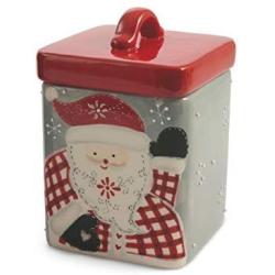 Villa d Este Home Tivoli Jingle Santa, Hard Dolomite Jar, Multi-Colour