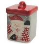 Villa d Este Home Tivoli Jingle Santa, Hard Dolomite Jar, Multi-Colour