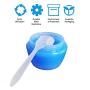 XUANSHUO Disposable Cosmetic Spatula,Mini Facial Cream Makeup Mask Stick Spoon, Plastic Scoop for Mixing and Sampling(Translucent white,100 pcs)