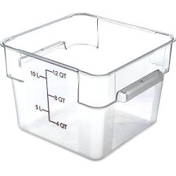 Carlisle 10724AF07 StorPlus Square Container, 11.13" Length, 11.13" Width, 8.25" Height, Polycarbonate, 12 Quart, Purple (Pack of 6)