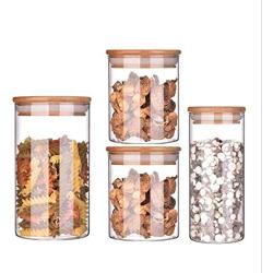 Creative Glass Storage Jar Transparent Food Storage Jar For storage Seal Tight Jar (9.5x15cm)