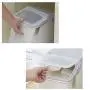 Boîte de Farine pour Cuisine avec Roulettes, Couvercle Scellé, Récipient de Stockage de Riz en PP (80 tasses / 33 lb), Pack de 2 Boîte de Farine pour Cuisine avec Roulettes, Couvercle Scellé, Récipient de Stockage de Riz en PP (80 tasses / 33 lb), Pack de 2