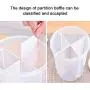 Kitchen Storage Jar, 4 Grids Sealed Can with partition baffle & Transparent Buckle Cover, Rotatable Lid Dry Food Container for Grain Storage Tank