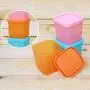 Food storage sets Kitchen Gadgets Food Storage Container Condiments Pepper Jar Plastic Spice Sauce Seasoning Box Mini,Orange