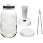 Fermentation Kit with (1) 64 ounce Mason Jar, 1 Wide Mouth Fermenting Lid with Grommet and Airlock Device, 1 Wide Mouth Storage Lid, 1 Set of Tongs and Instructions Fermentation Kit with (1) 64 ounce Mason Jar, 1 Wide Mouth Fermenting Lid with Grommet and Airlock Device, 1 Wide Mouth Storage Lid, 1 Set of Tongs and Instructions