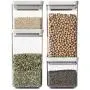 Brabantia 122569 Square Canister, Light Grey Brabantia 122569 Square Canister, Light Grey