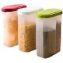 BOZLIZ - Bottles,Jars & Boxes - Dry Food Storage Container Airtight Lid Suitable Sugar Coffee Rice Snacks Pet Foo - Boxes Jars Bottles Jars Boxes Flour Contain Snack Sugar Garlic Cereal Canister Coffe