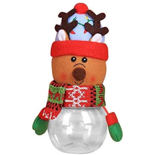 Thinktoo Child Kids Christmas Candy Jar Storage Bottle Santa Bag Sweet Christmas Box GIF, Christmas Decor Ornaments Gifts Xmas Decorations