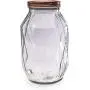 Circleware 06440 Treasure Kitchen Glass Canister with Copper Lid, Food Preserving Container for Coffee, Sugar, Cereal, 120 oz, Treasure-120oz