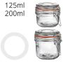 Argon Tableware Silicone Seals Rings for Glass Storage Jars - 77mm - for Jar Sizes 125ml to 200ml - White - Pack of 6