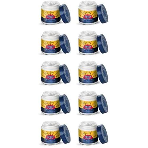 PREP Derma Protective Cream Mini Jar Travel Size 10ml, 0.33oz, Pack of 10