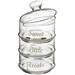 Premier Housewares Stackable Storage Jars, Clear, 3-Piece