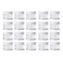 50 STÜCKE Klare Leere Kunststoff Lotion Flasche Wiederbefüllbare Behälter Lagerbehälter für Probenverpackung Dose zur Aufbewahrung von Gesichtscreme, losem Pulver, Eyeliner, Lippenbalsam, Rouge (20g/0.7oz)