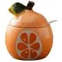 Fruit Shaped Ceramic Sugar Bowl Salt Pot Pepper Storage Jar Seasoning Pot Container Condiment Spice Box Holder with Lid and Spoon (Orange Pomelo) Fruit Shaped Ceramic Sugar Bowl Salt Pot Pepper Storage Jar Seasoning Pot Container Condiment Spice Box Holder with Lid and Spoon (Orange Pomelo)