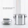 Conteneur en Acier Inoxydable à Café - Jarre de Rangement à Vide pour Café, Sucre, Thé, Graines (1100ml) Conteneur en Acier Inoxydable à Café - Jarre de Rangement à Vide pour Café, Sucre, Thé, Graines (1100ml)