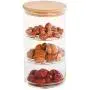 3-Layer Glass Jar Kitchen Food Bulk Container Set For Spices Dried Fruit Storage Can Salad Food Storage Containers