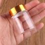 24x 37mm 30ml/40ml/50ml/60ml Transparent Glass Spice Bottles Jars Terrarium With Golden Aluminum Cap Lid Wedding Gift Craft,30ml