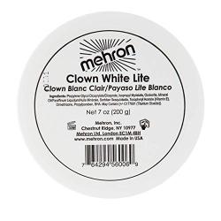 Mehron Makeup Clown White Lite Professional Makeup (7 oz)