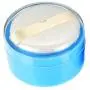 Épochette pour Après-Bain Bleu, Poudre de Talc, Support pour Poudre, Boîte Portable, Récipients pour Cosmétiques, avec Filtre et Éponge Moussante pour la Maison et les Voyages (1 PC)