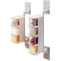 Seasoning Storage Boxes Spice Jar Kitchen Condiment Box Spices Storage Wall Hanging Rotating Kitchen Organization Tools,Beige B