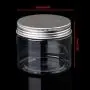 XISAOK 150ml Clear Round PET Jar with Aluminium Screw Lid Food Storage Container Sealed XISAOK 150ml Clear Round PET Jar with Aluminium Screw Lid Food Storage Container Sealed