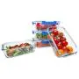 Boîtes de conservation alimentaires BlueHills Premium en verre avec couvercle à snap lock, BPA-free, aptes au micro-ondes, au congélateur et au lave-vaisselle. Jeu de 5 ou 10 pièces de 4,5 tasses (108 oz).