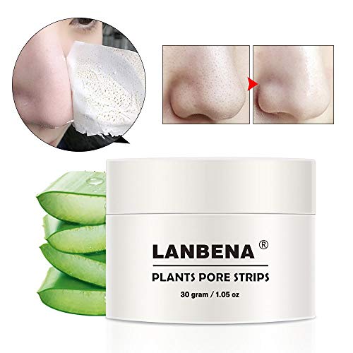 Blackhead Mask, LANBENA Blackhead Mask Blackhead Remover Mask Peel off Mask Facial Pore Cleanser Purifying Face Mask Nose strips (1.05 Ounce) - White