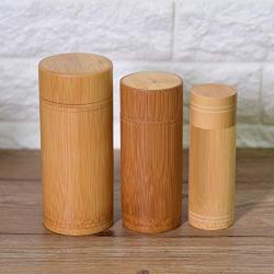 Bamboo Fragrant Tube Natural Portable Tea Box Tea Jar Storage Container Box Candy Jar Incense Tube Kangsanli (M)